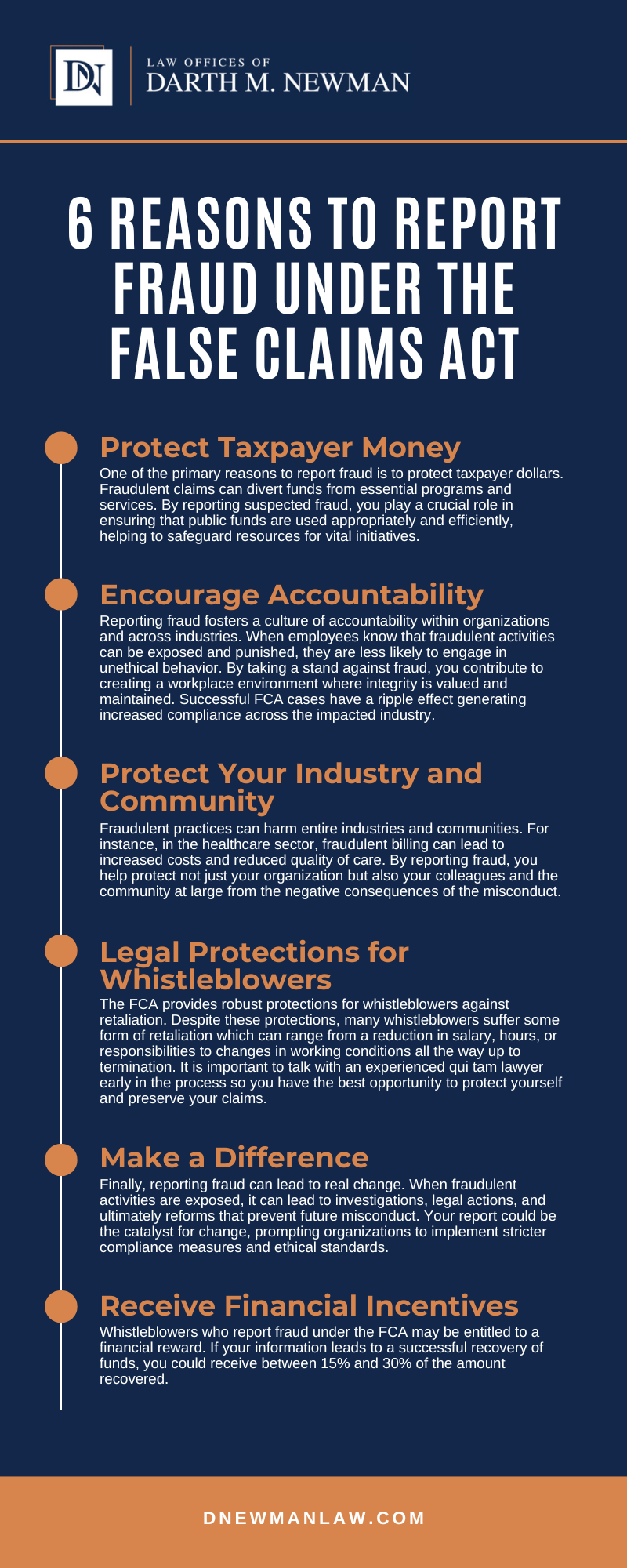 6 Reasons To Report Fraud Under The False Claims Act Infographic